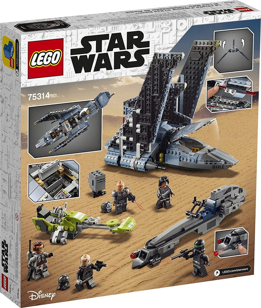 LEGO Star Wars The Bad Batch Attack Shuttle 75314 Awesome Toy Building Kit with 5 Minifigures; New 2021 (969 Pieces)