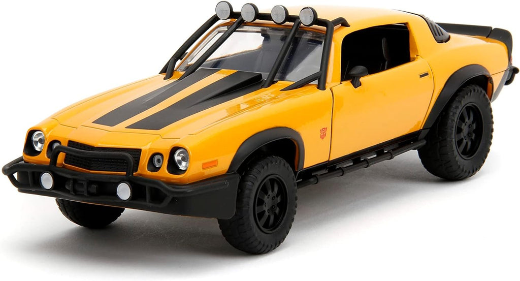 Transformers Rise of The Beast 1:24 1977 Chevy Camaro Bumblebee & Badge Die-Cast Car, Toys for Kids and Adults