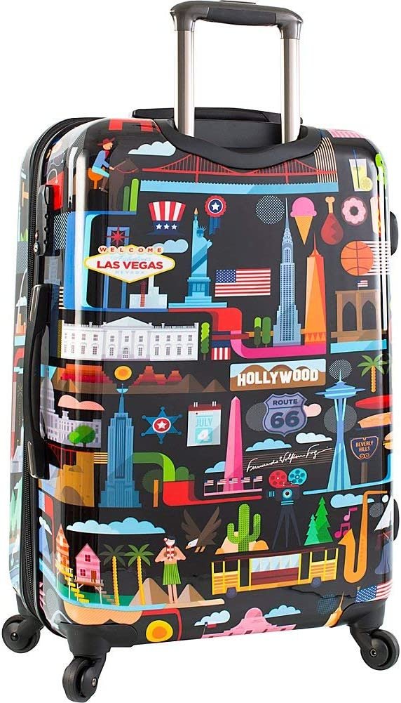 Heys America FVT Hardside Spinner Luggage (USA Black, 26-Inch)