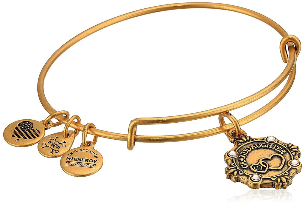 Alex and Ani Womens Because I Love You Granddaughter III Bangle