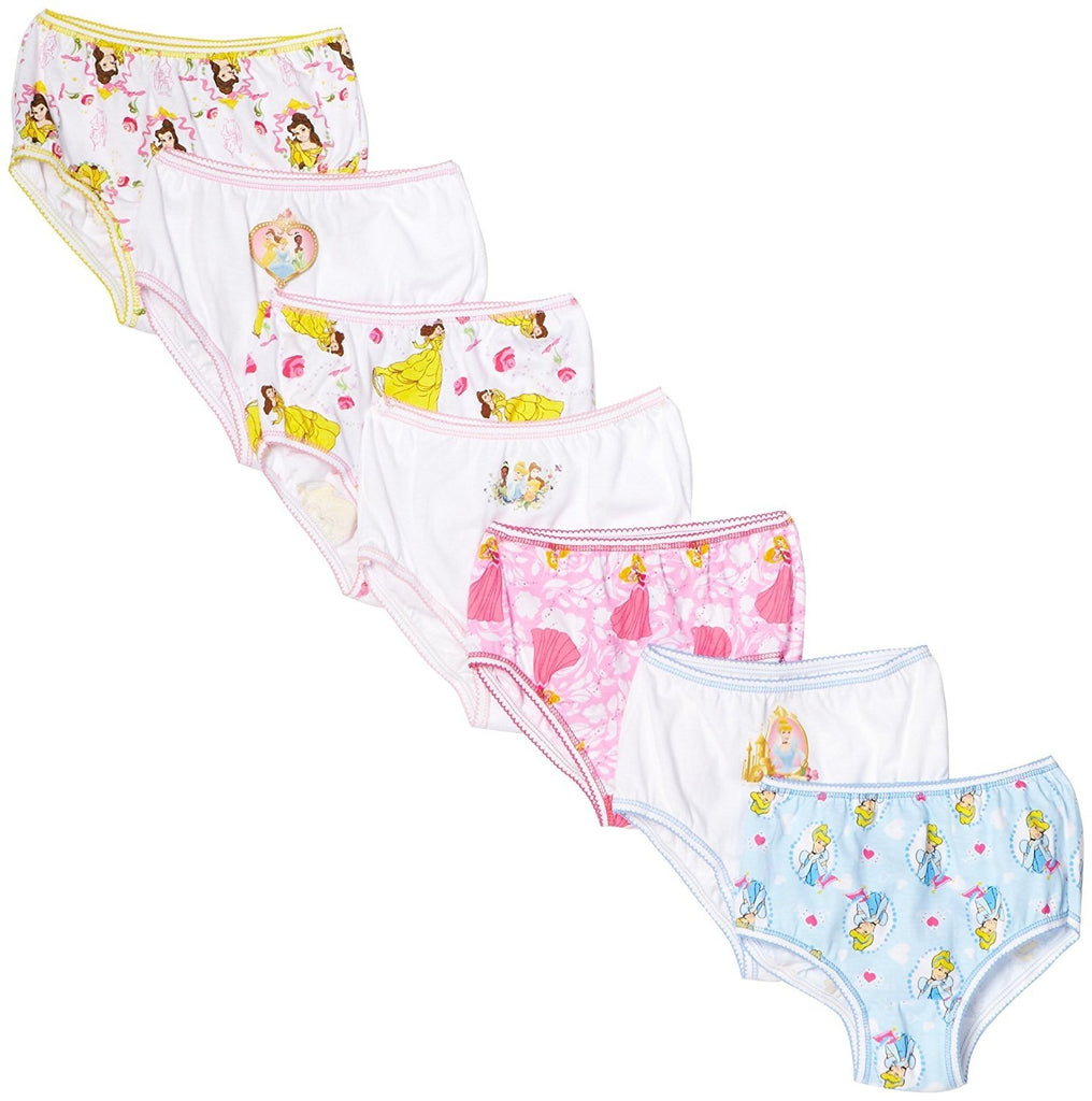 Disney Little Girls' Princess 7-Pack Panties