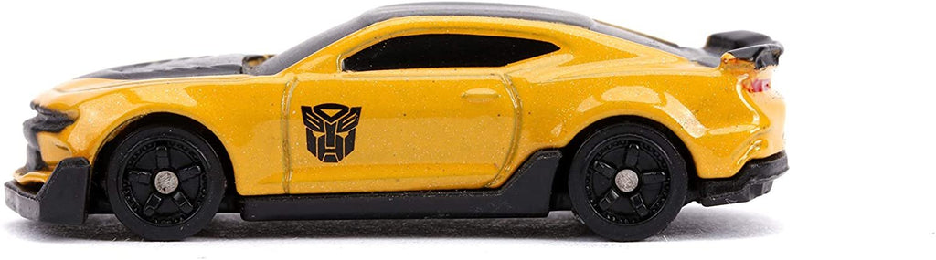 Jada Toys Transformers Nano Hollywood Rides 2016 Chevy Camaro Bumblebee, Western Star 5700XE Optimus Prime and 1977 Chevy Camaro Bumblebee, 1.75" Die-Cast Vehicles