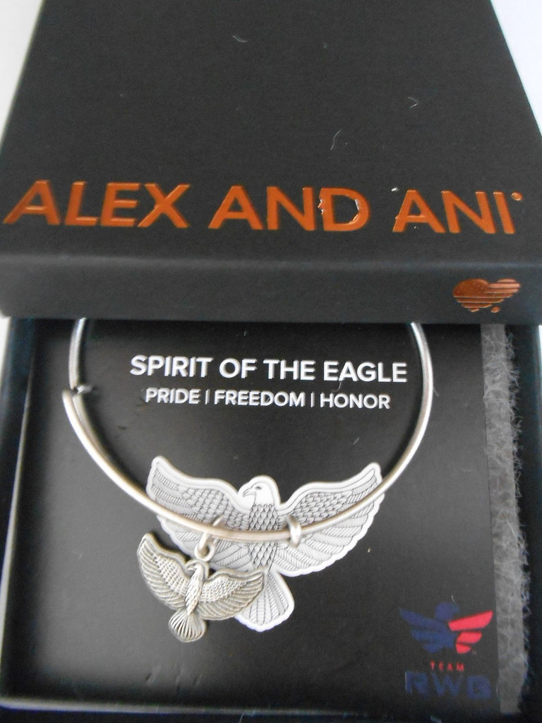 Alex and Ani Charity by Design Spirit of The Eagle Charm Expandable Bangle Bracelet