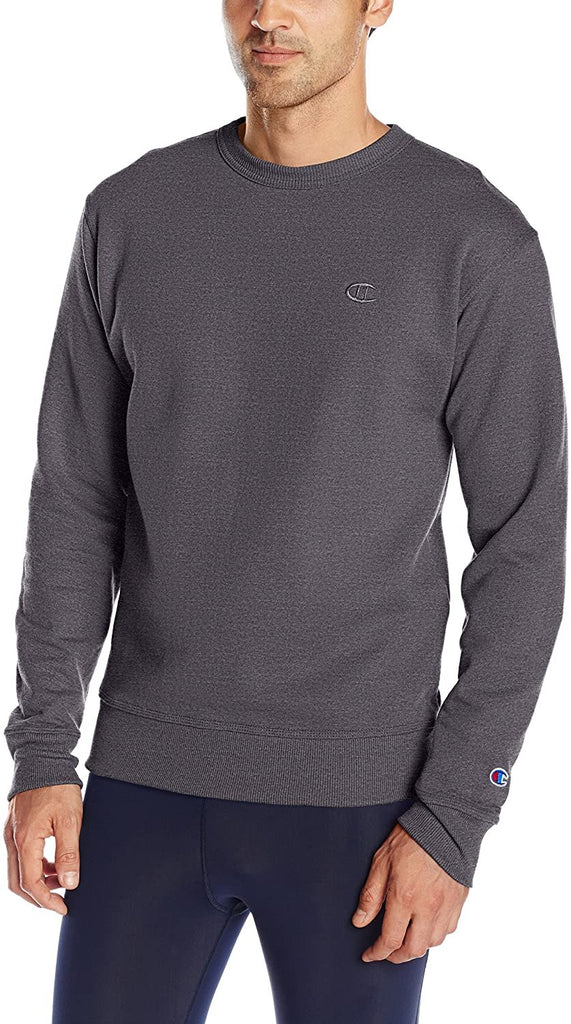 Champion Men's Powerblend Fleece Crew, C Logo