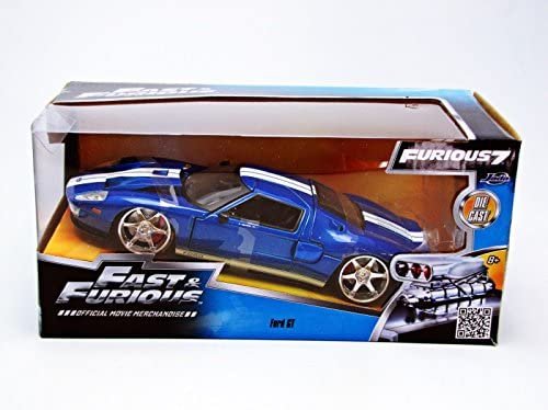 Fast & Furious 1:24 2005 Ford GT Die-cast Car, Toys for Kids and Adults