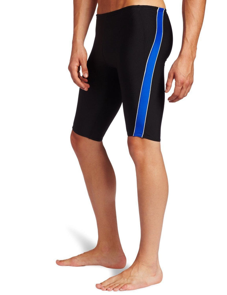 Speedo Boys Mercury SPL Jammer Swimsuit Waist BLK/BLUE Sizes 20-28