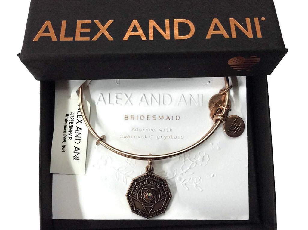 Alex and Ani Bridesmaid Bangle Bracelet Rafaelian Rose Gold NWTBC