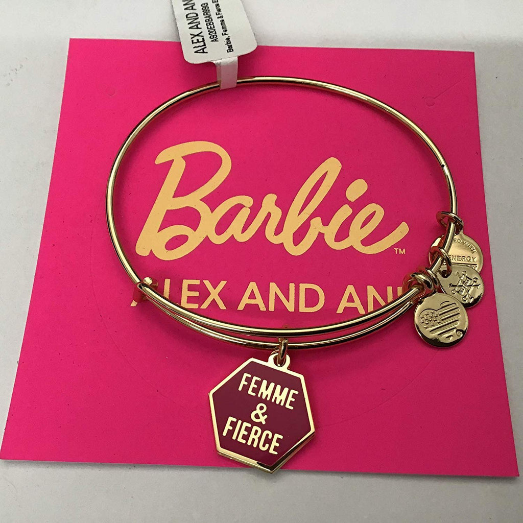 Alex and Ani Barbie Charm Bangle Bracelet