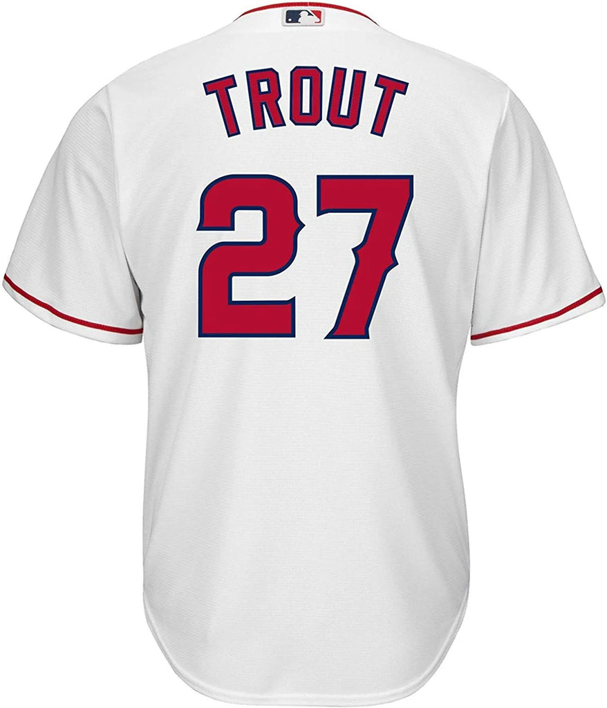 Outerstuff Mike Trout Los Angeles Angels MLB Toddler 2-4 Player Jersey (White Home, Toddler 4T)