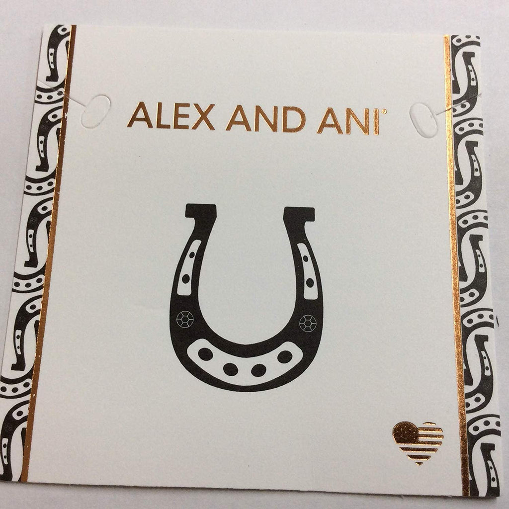 Alex and Ani Charity by Design, Horseshoe Bangle Bracelet Rafaelian Gold One Size