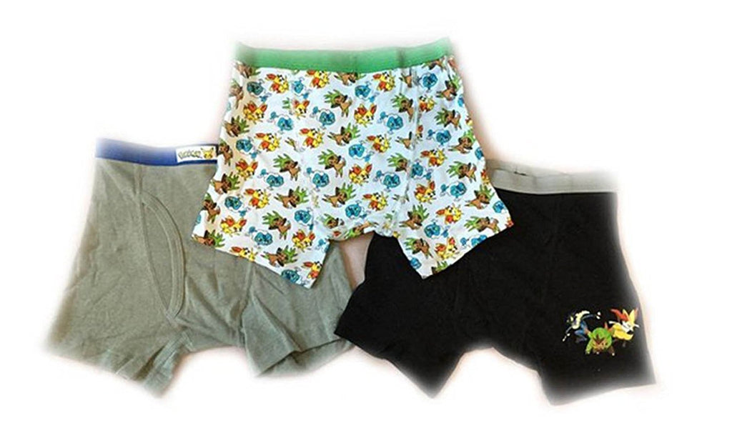 Handcraft Big Boys' Pokemon Boxer Briefs Underwear 3-Pack (4)