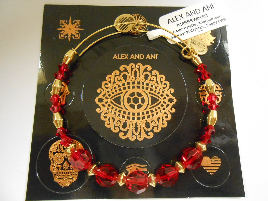 Alex And Ani Color Palette - Swarovski Crystals - Poppy EWB - SG - A18EBSW01SG