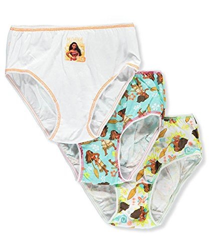 Disney Moana Girls' 3-Pack Briefs