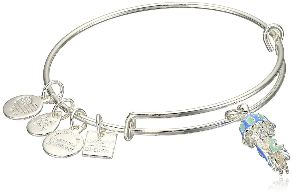 Alex and Ani Charity By Design Jelly Fish Expandable Sterling Silver Bangle Bracelet