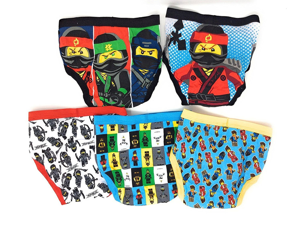 LEGO Boys' 5-Pack Ninjago Brief Underwear