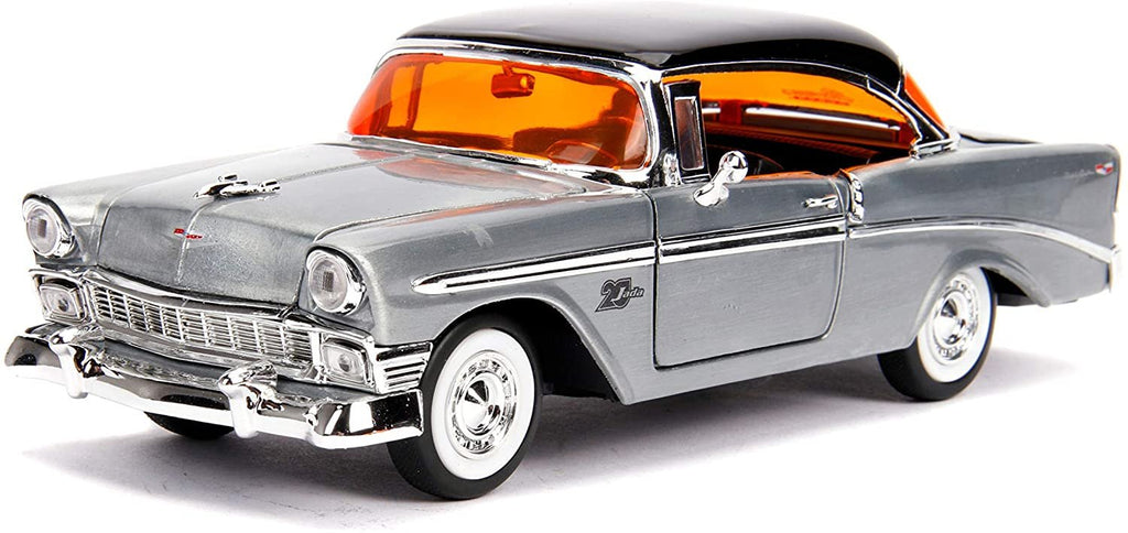 Jada Toys diecast vehicle 1: 24 Jada 20 - Showroom Floor - '56 Bel Air, Bare Metal