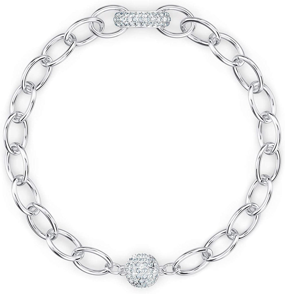 Swarovski The Elements Chain Bracelet White Rhodium Plated - Large