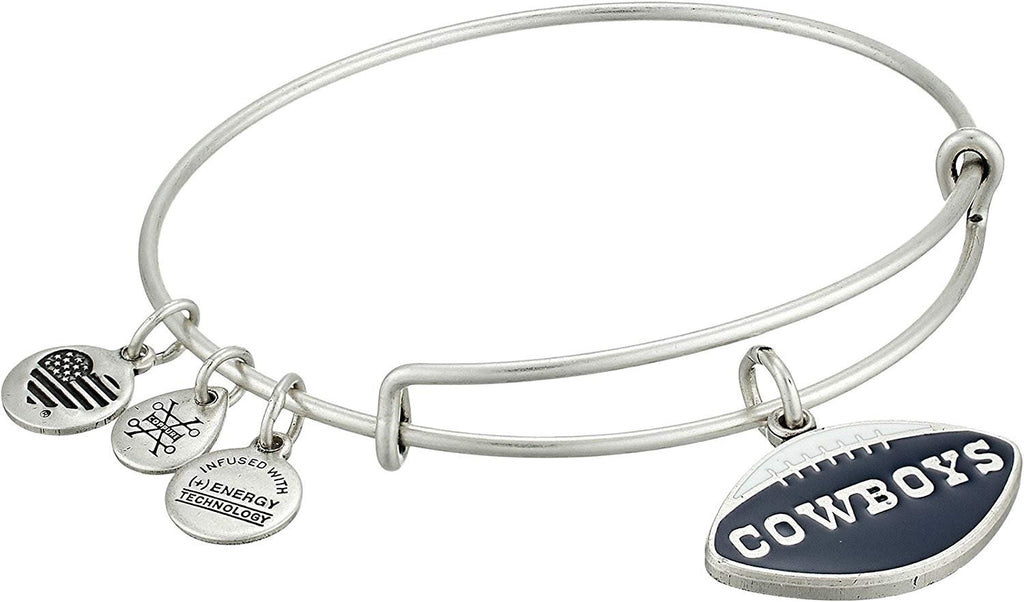 Alex and Ani Womens Color Infusion Dallas Cowboys Football II Bangle