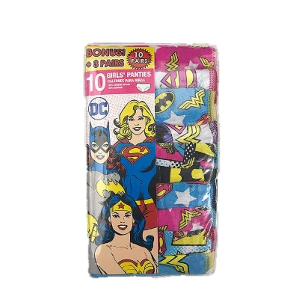 Big Girls Panties 10 Pack - Justice League Wonder Woman Batgirl Supergirl