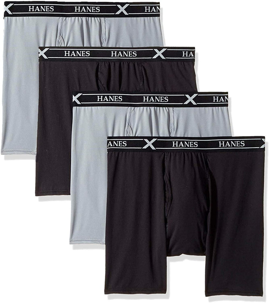 Hanes Assorted Dyed X-Temp Air Poly Boxer Brief (UABB4A)