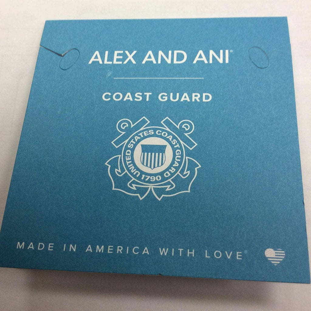 Alex and Ani Coast Guard Bangle Bracelet Two-Tone One Size