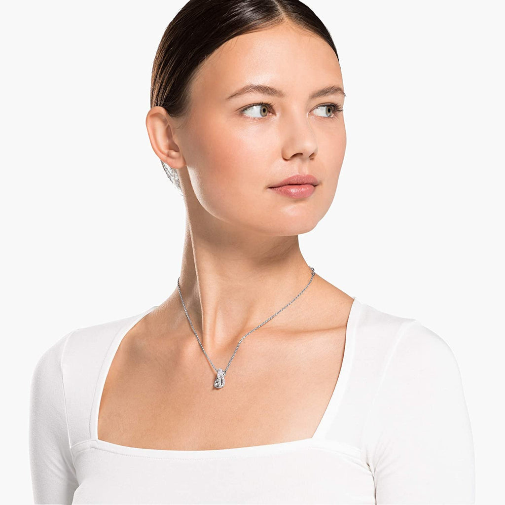 SWAROVSKI Women's Twist Rows Necklace and Earrings Crystal Jewelry Collection