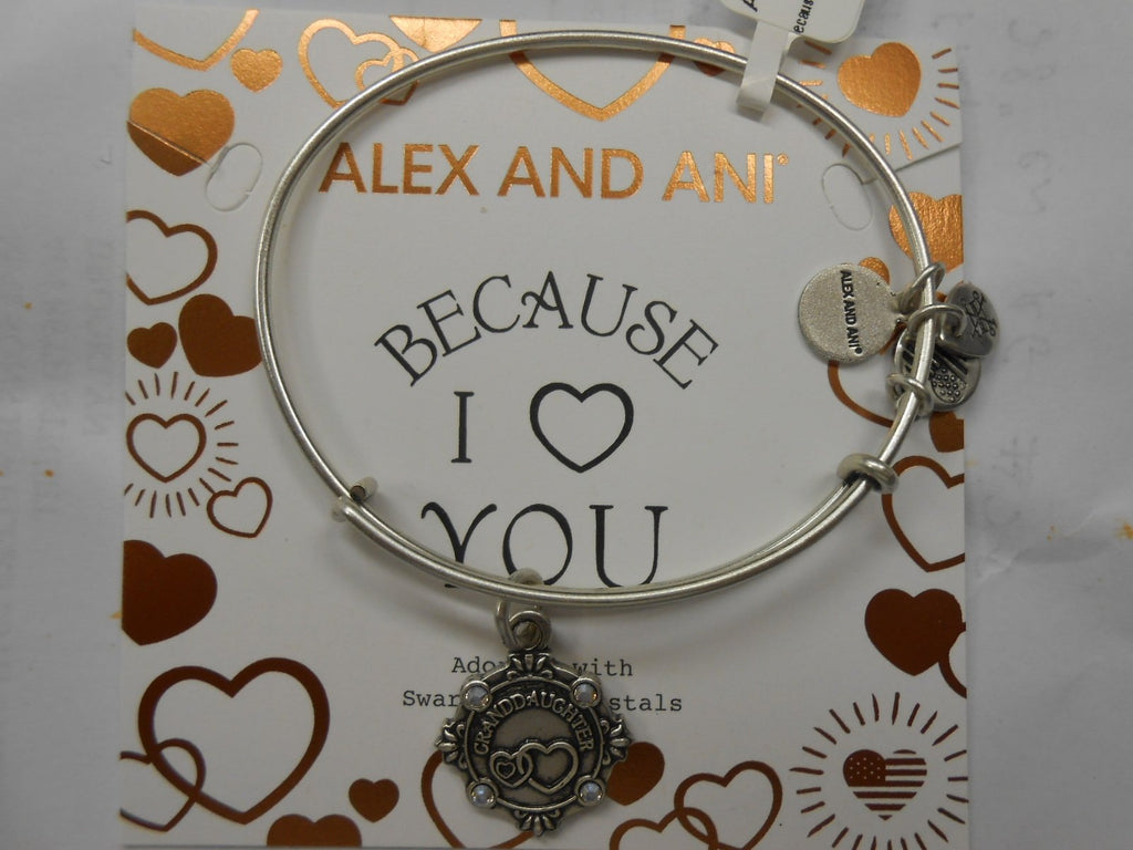 Alex and Ani Womens Because I Love You Granddaughter III Bangle