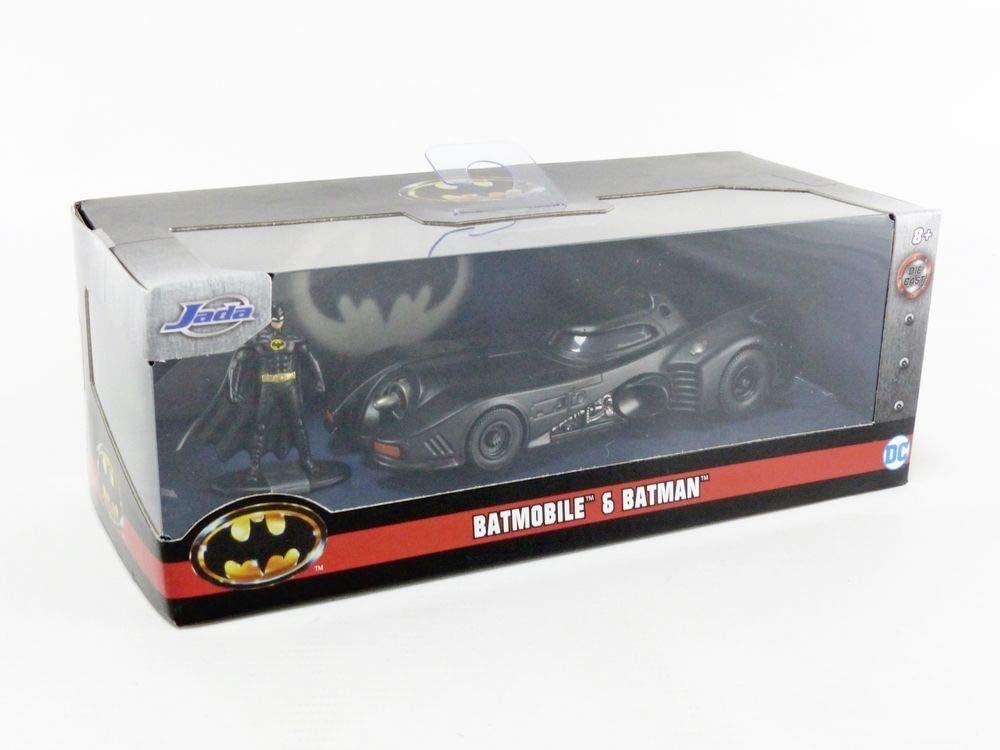 Jada Toys DC Comics 1:32 1989 Batmobile Die-cast Car with Batman Figure, Toys for Kids and Adults (JadaToys31704)