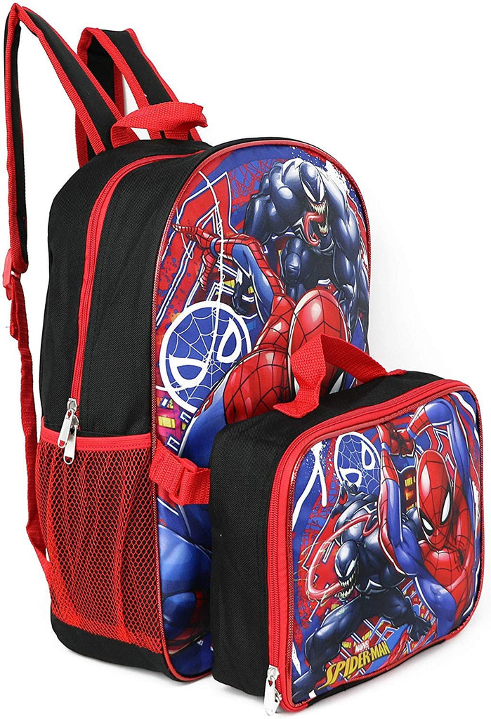 Spiderman Marvel 16" Backpack with Detachable Lunch Box