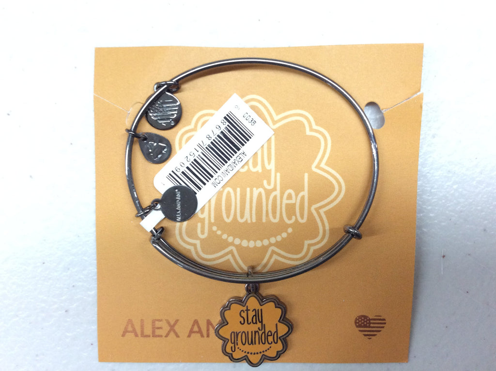 Alex and Ani Womens Words are Powerful Stay Grounded Bangle