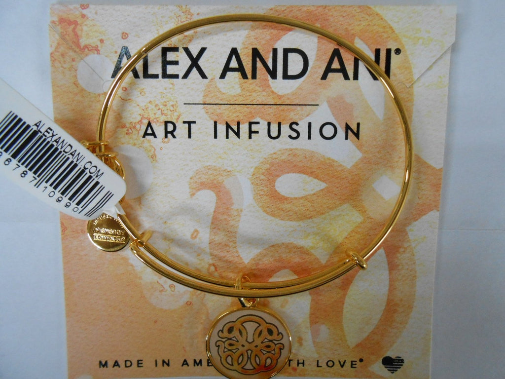 Alex and Ani Art Infusion Path of Life Expandable Rafaelian Gold-Tone Bangle Bracelet