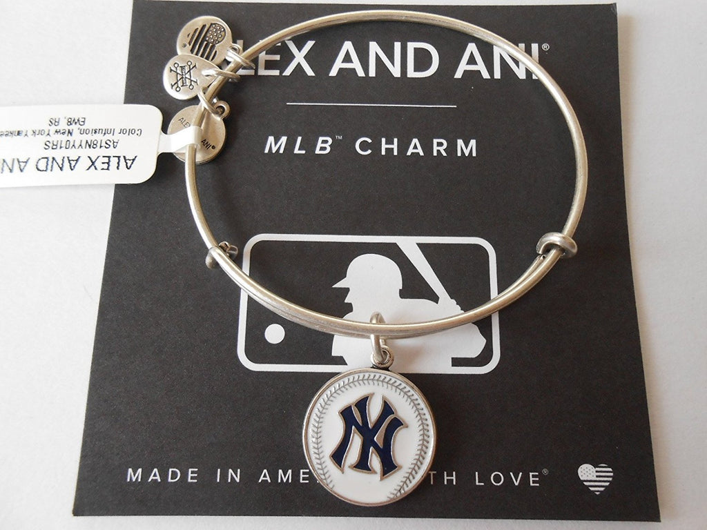 Alex and Ani Color Infusion New York Yankees Rafaelian Silver