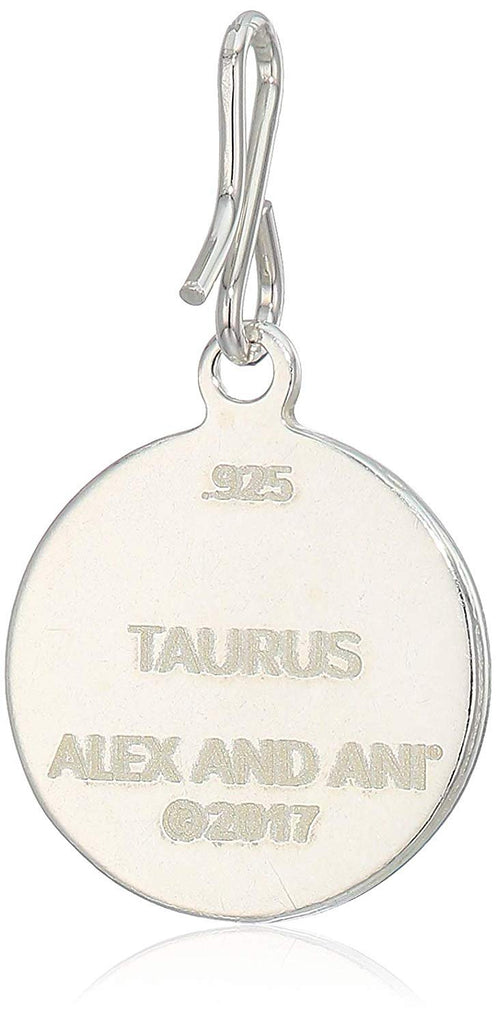 Alex and Ani Women's Etching Charm Taurus Small Sterling Silver, Expandable