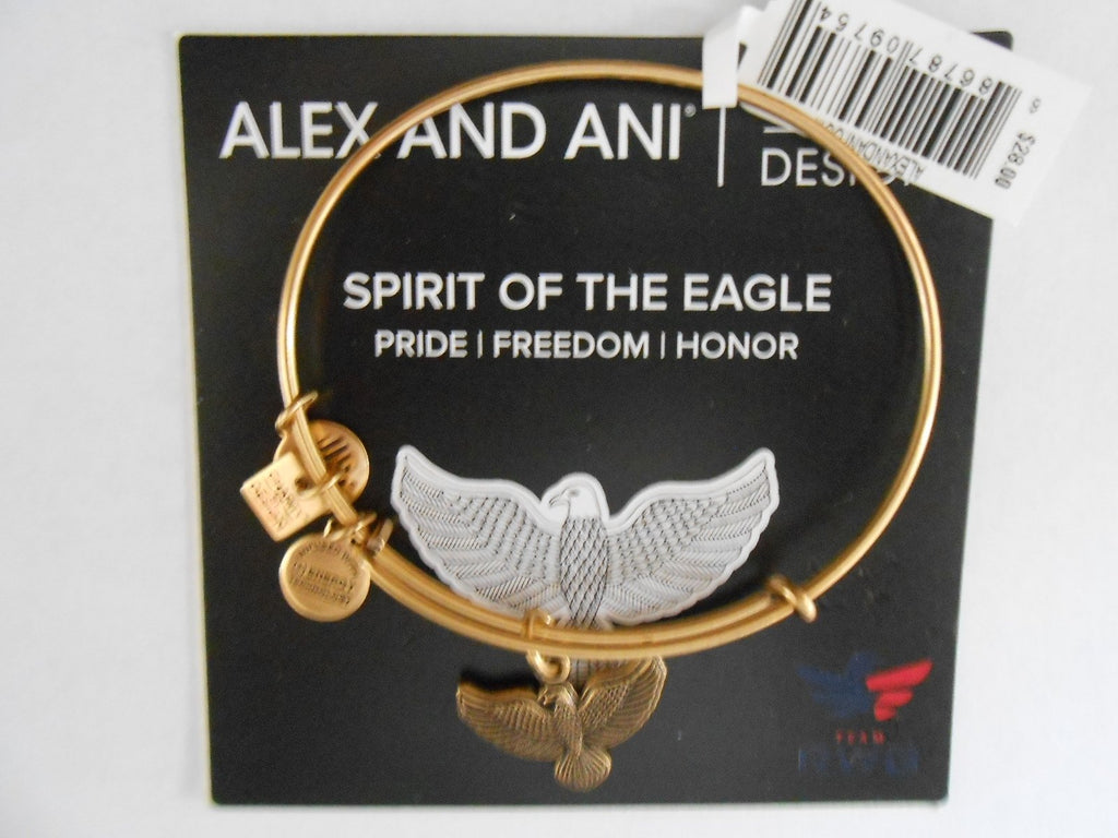 Alex and Ani Charity by Design Spirit of The Eagle Charm Expandable Bangle Bracelet