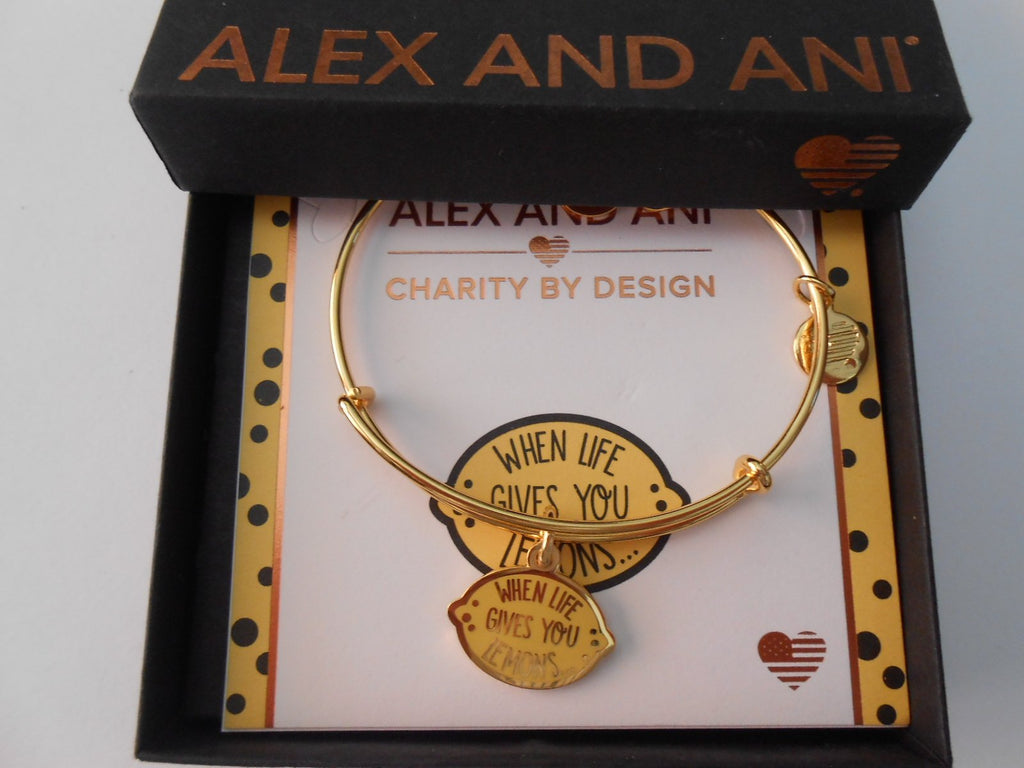 Alex and Ani Womens Charity By Design When Life Gives You Lemons Bangle