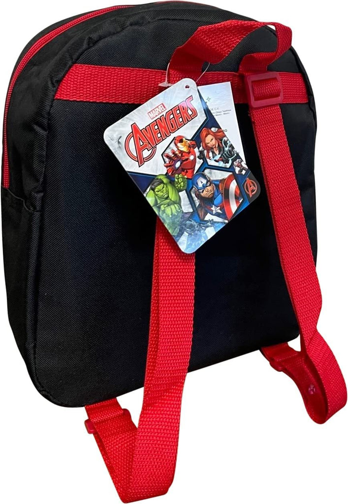 Avengers Toddle Boy 12 Inch Mini Backpack (Black-Red)