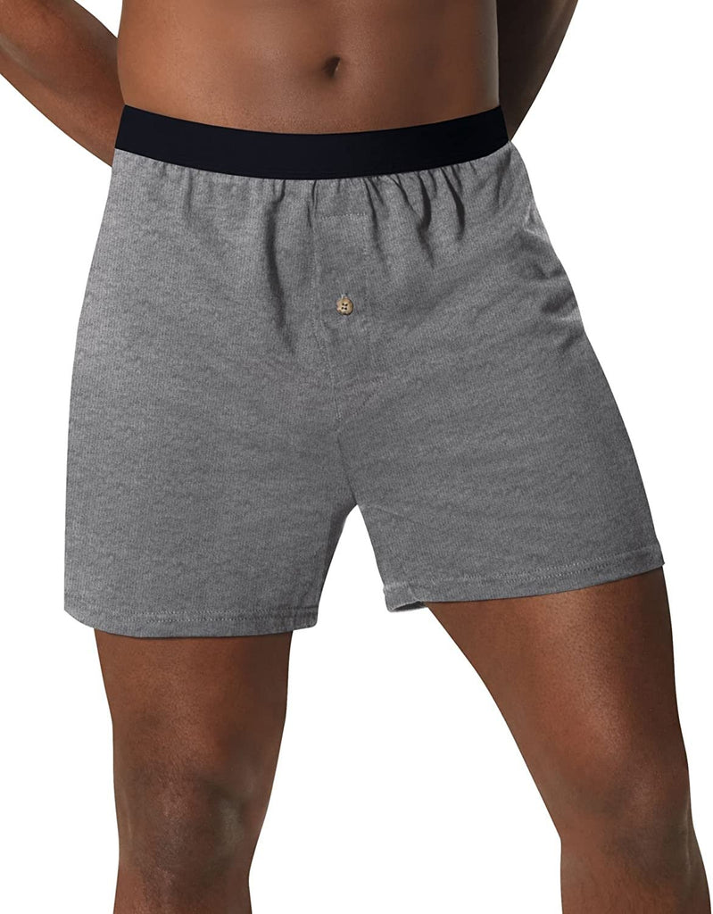 5 Hanes Men's Comfortsoft Waistband Tagless Solid Knit Boxers - Style MKCBX5