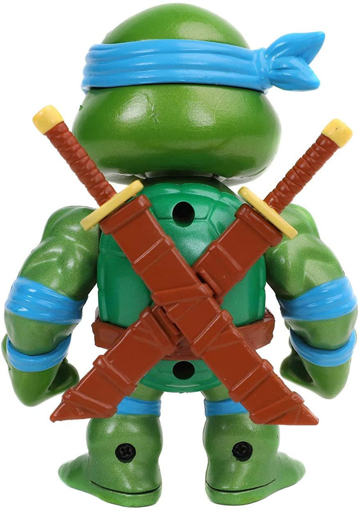 Jada Toys Teenage Mutant Ninja Turtles 4 Leonardo Die-cast Figure, Toys for Kids and Adults, Blue