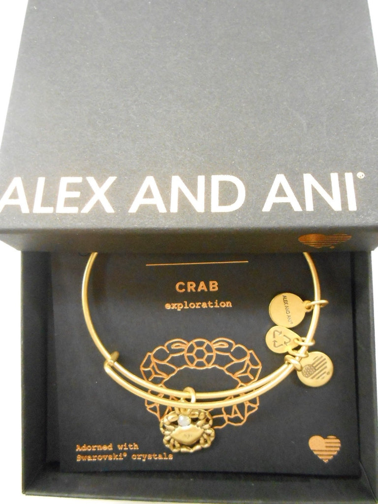 Alex and Ani Womens Crab Charm Bangle