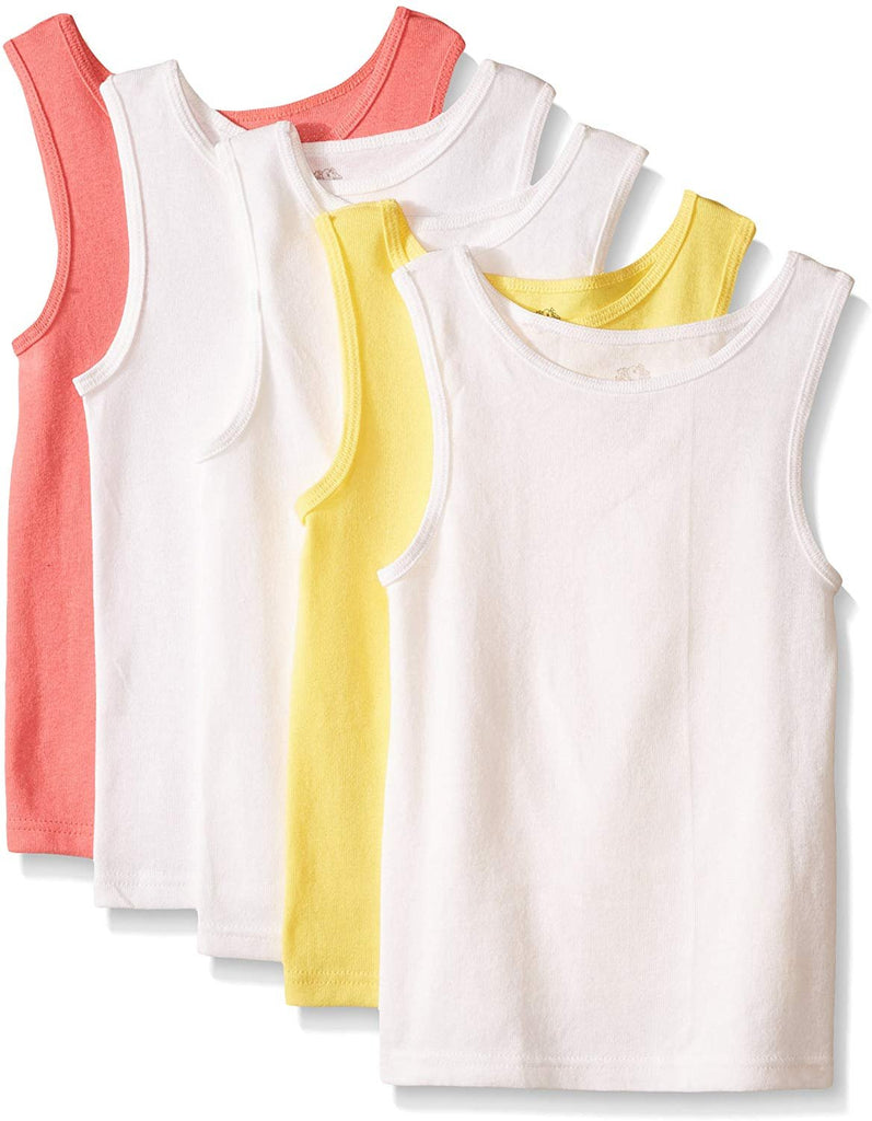 Fruit of the Loom Little Girls' Tank Top (Pack of 5)