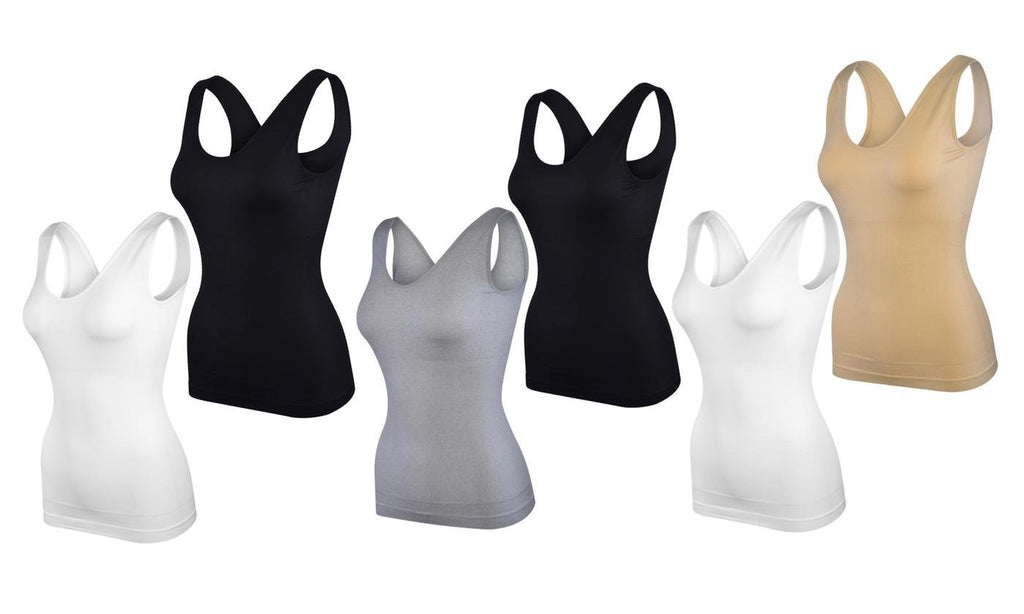 Donna Loren Women's Body Shaping Tank Top Shapewear, 2-Piece Set