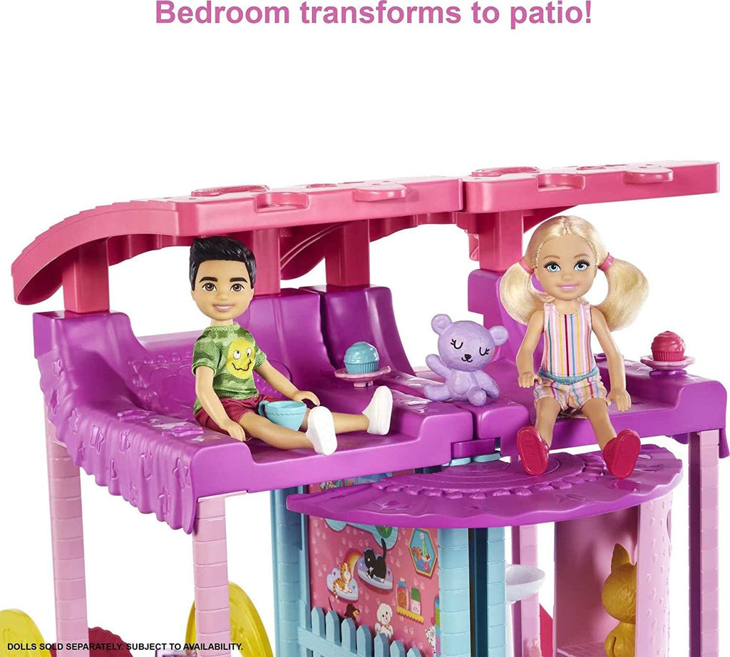 Barbie Doll House, Chelsea Playhouse with 2 Pets, Furniture and Accessories, Elevator, Pool, Slide, Ball Pit and More [Amazon Exclusive]