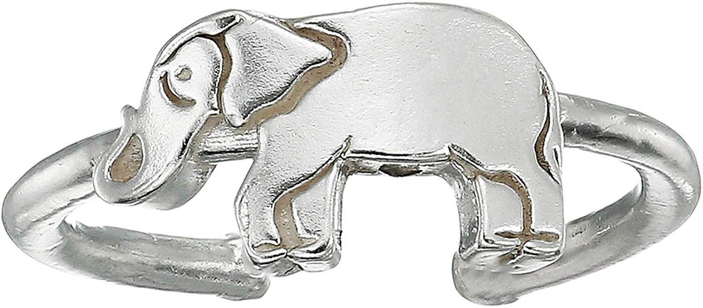 Alex and Ani Womens Elephant Adjustable Ring - Precious Metal