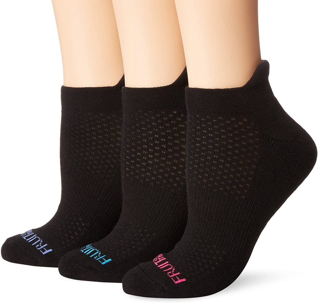 Fruit of the Loom womens 3 Pack Breathable No Show Tab Sock