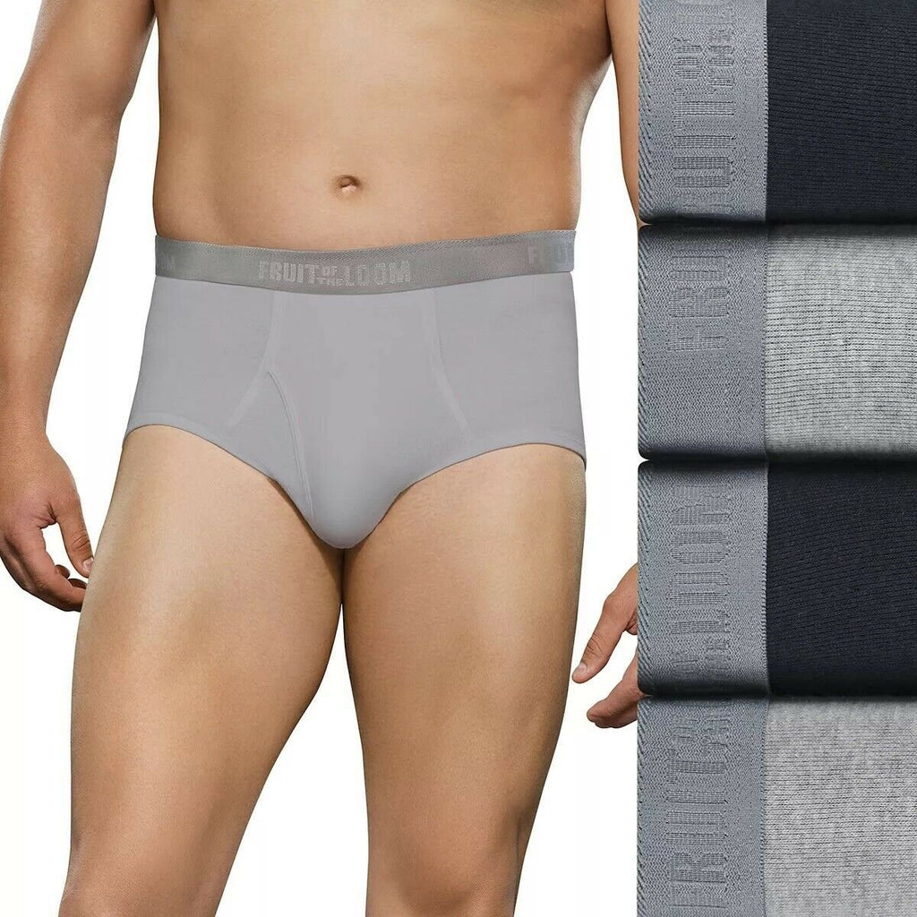 Fruit of the Loom Big Man Briefs Signature Full Coverage Cotton 4-pack 3XB-4XB