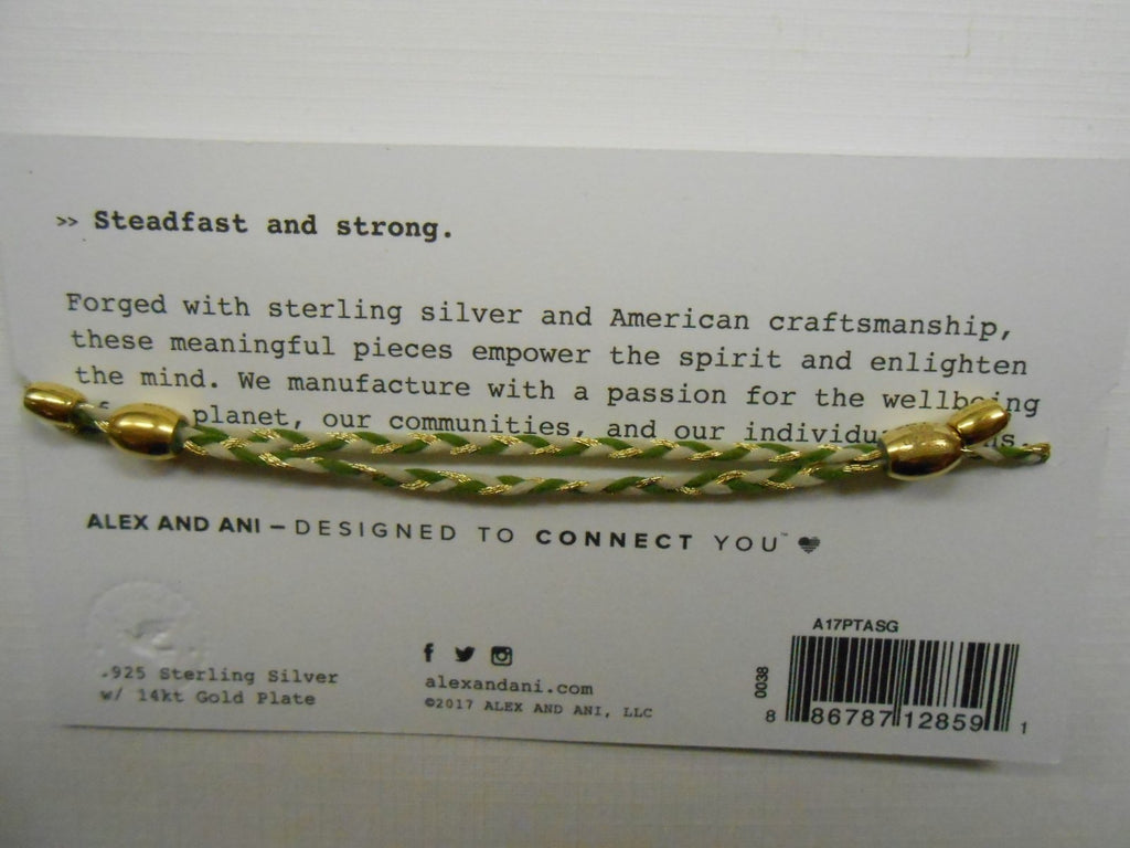 Alex and Ani Womens Precious Threads - Anchor Succulent Braid Bracelet