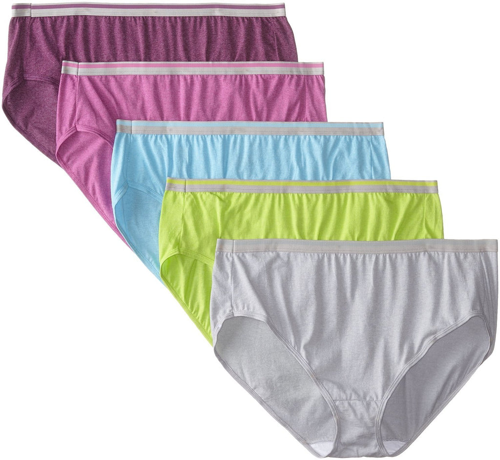 Fruit of the Loom Women's Plus-Size Cotton Hi-Cut Panties