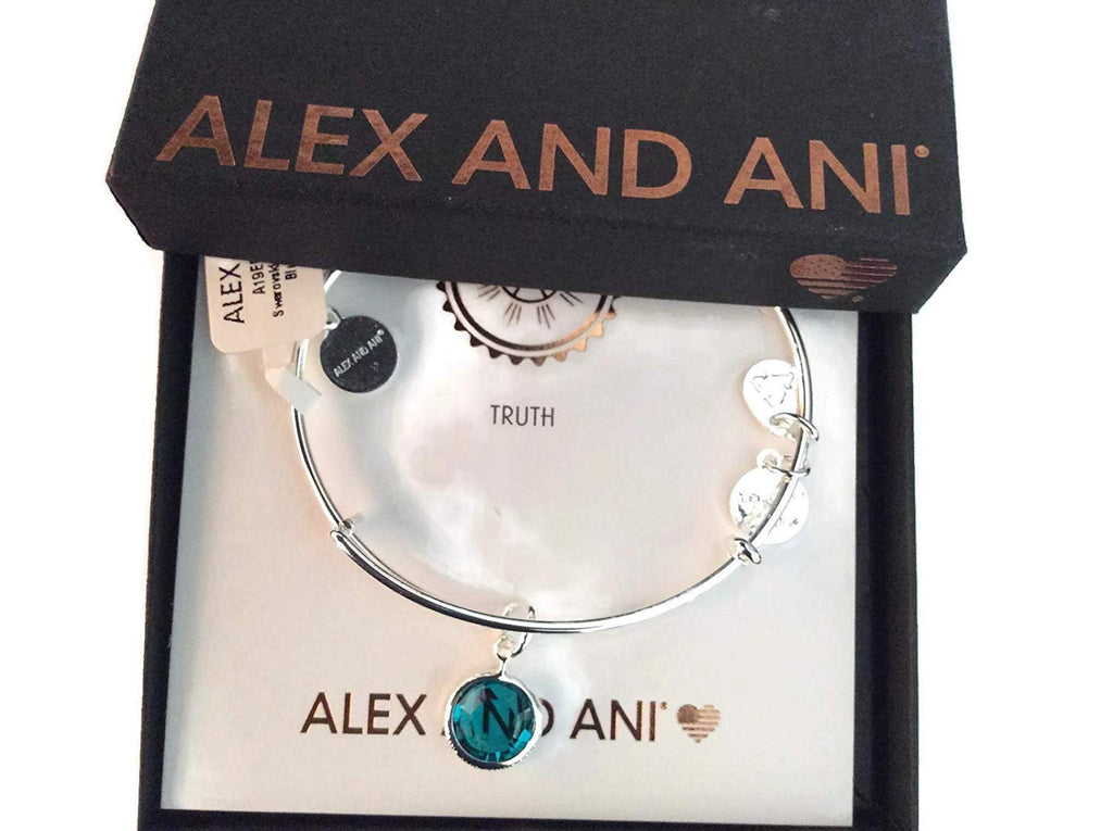 Alex and Ani December Color Code Shiny Silver NWTBC