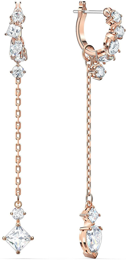 SWAROVSKI Women's Attract Rose-Gold Tone Plated White Crystal Jewelry Collection