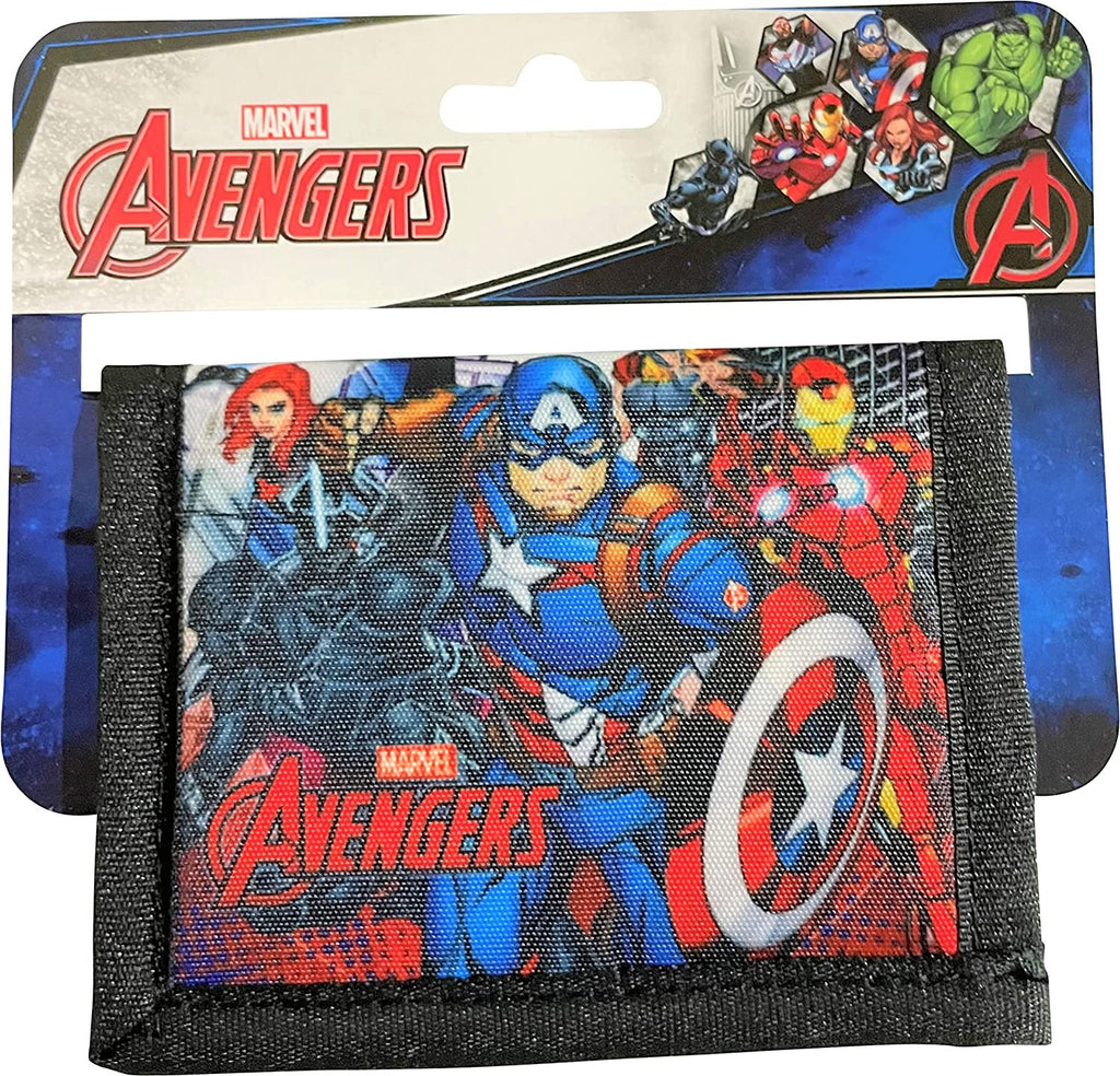 Avengers Little Boy Bifold Wallet With Zippered Pocket